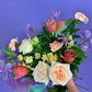 Bright flower arrangement for valentines day.