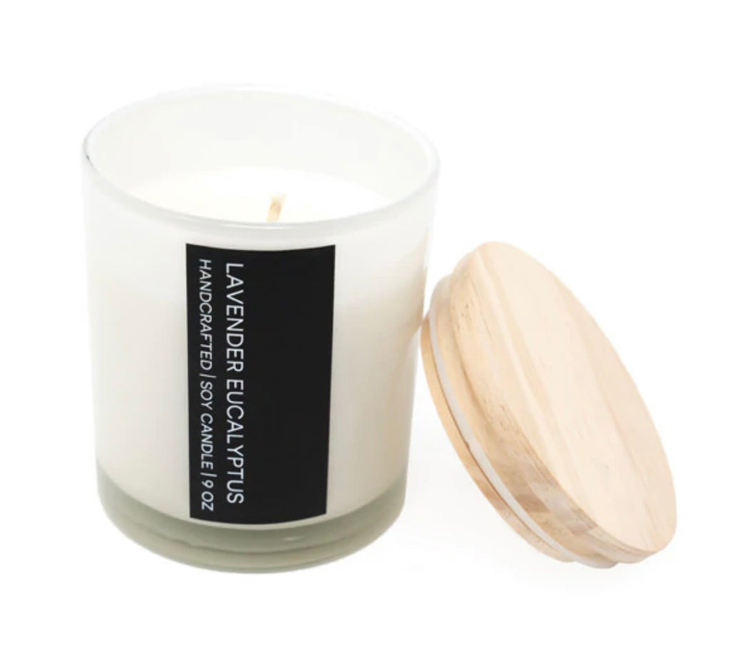 Soy Candle 9oz w/Wood Lid